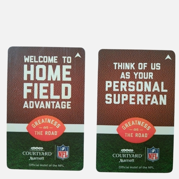 Courtyard by Marriott Hotel Key Card NFL Partnership Greatness on the Road Lot - Picture 1 of 9